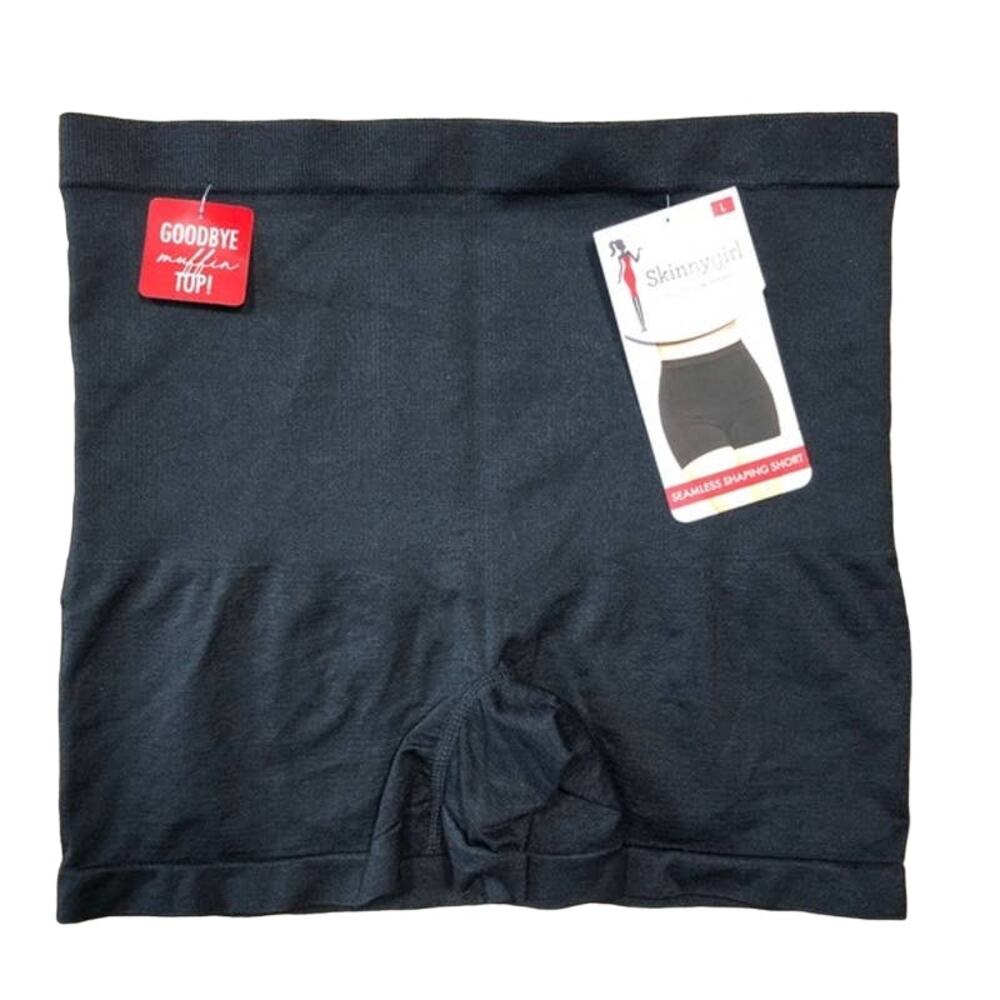 Skinny Girl Seamless Shaping Short Large Black NWT SG7380 GOODBYE MUFFIN TOP